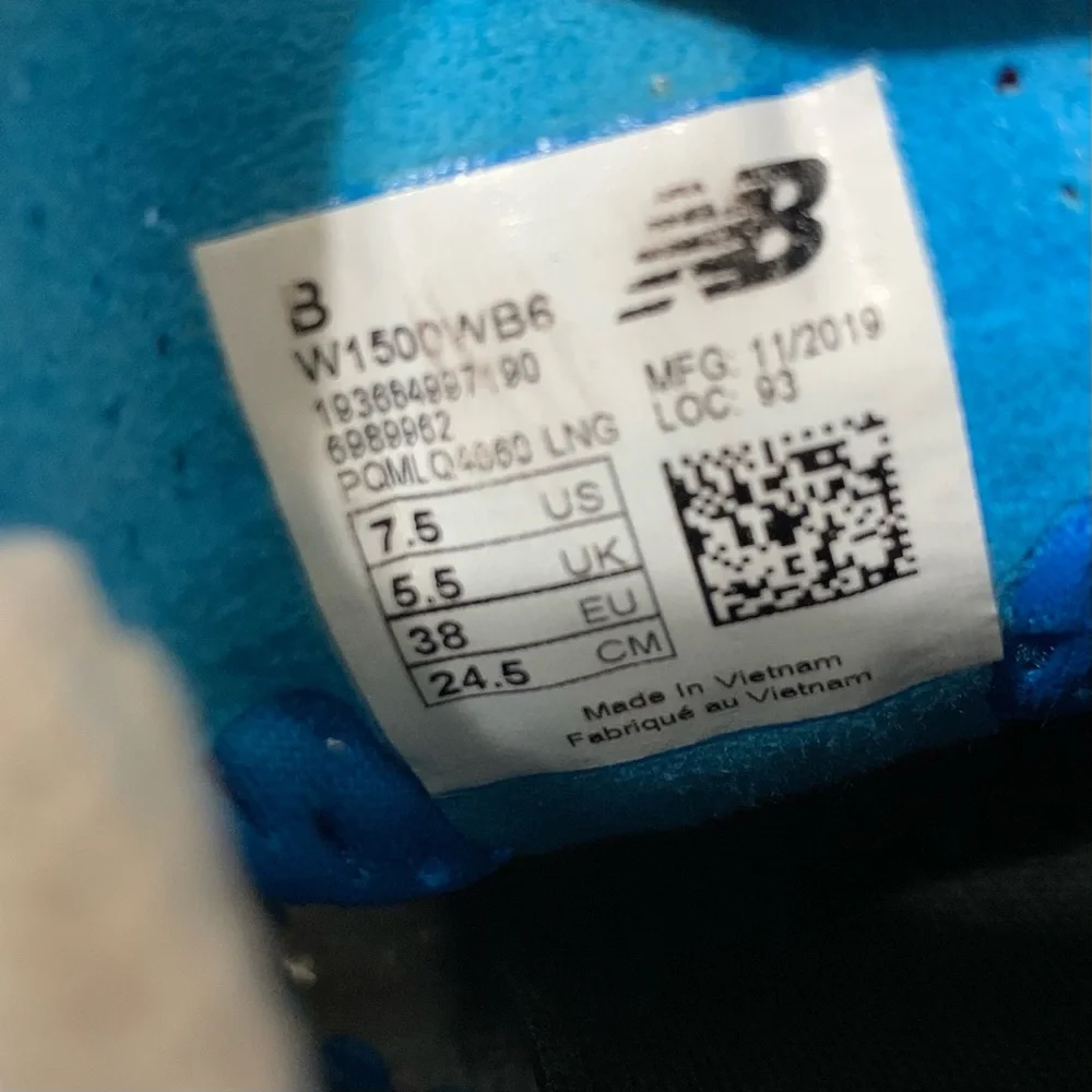 New Balance Womens W1500WB6 Moon Dust/Vision Blue Running Shoes Size 7.5 - Picture 7 of 12